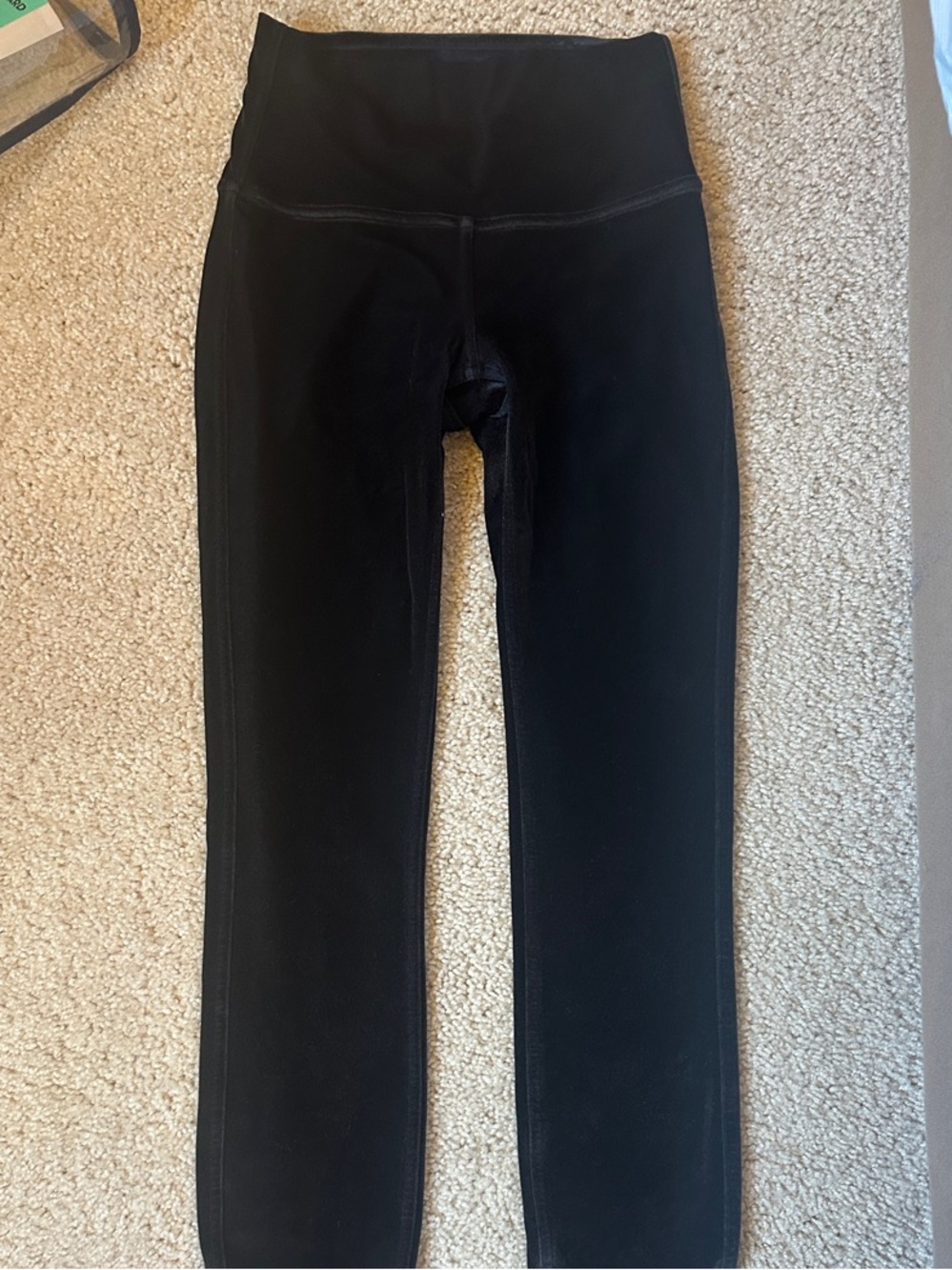 lululemon athletica Black Velvet High-Rise Leggings size 4